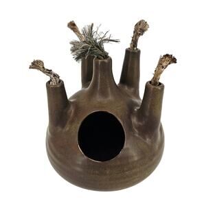 Mid century ceramic Oil lamp by Jan de Graaf-dutch design MCM Pottery Vintage